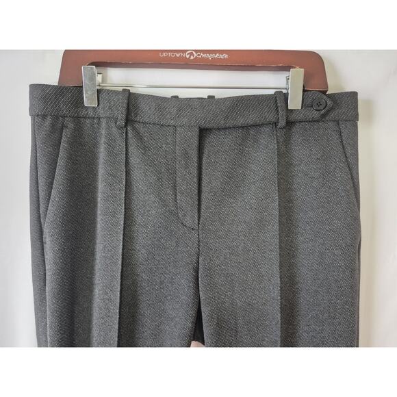 Theory Womens Charcoal Melange Sculpted Blazer Pleated Trouser Pants Set US 10 - Picture 13 of 16